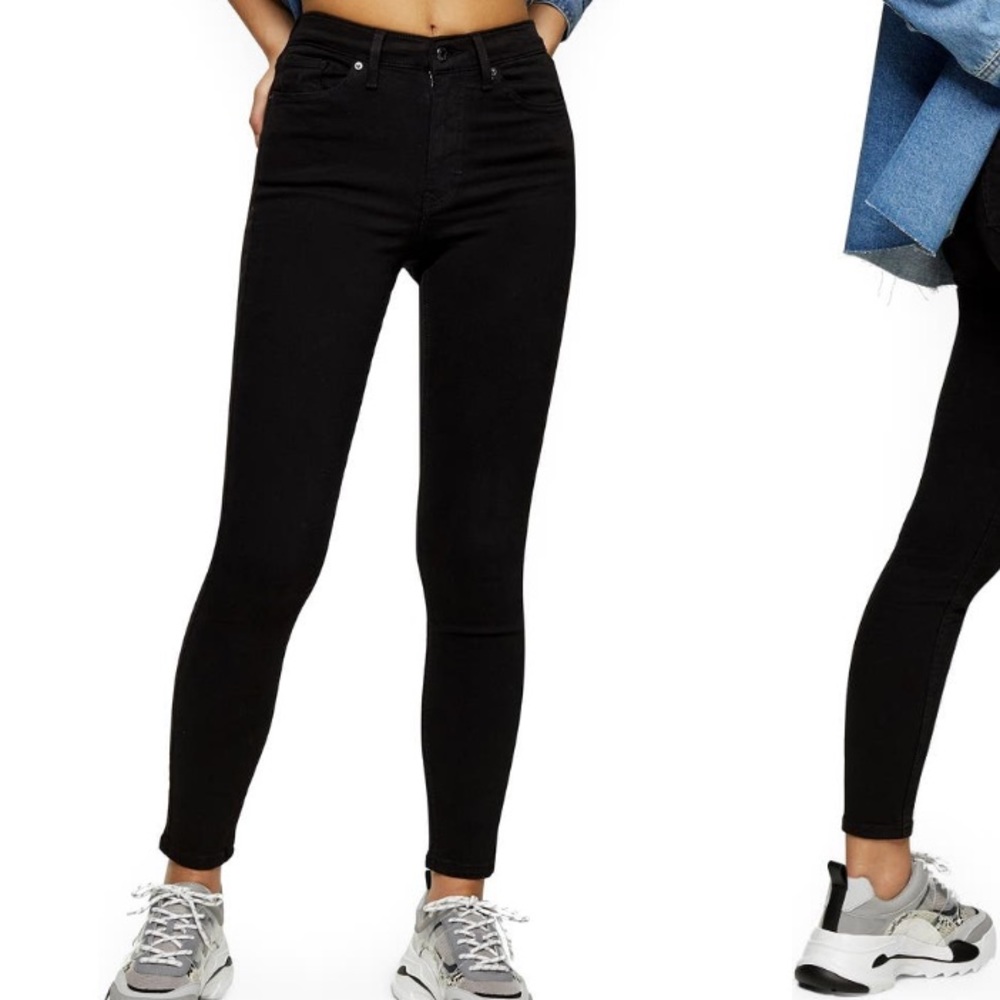 Topshop Jamie Black Jeans